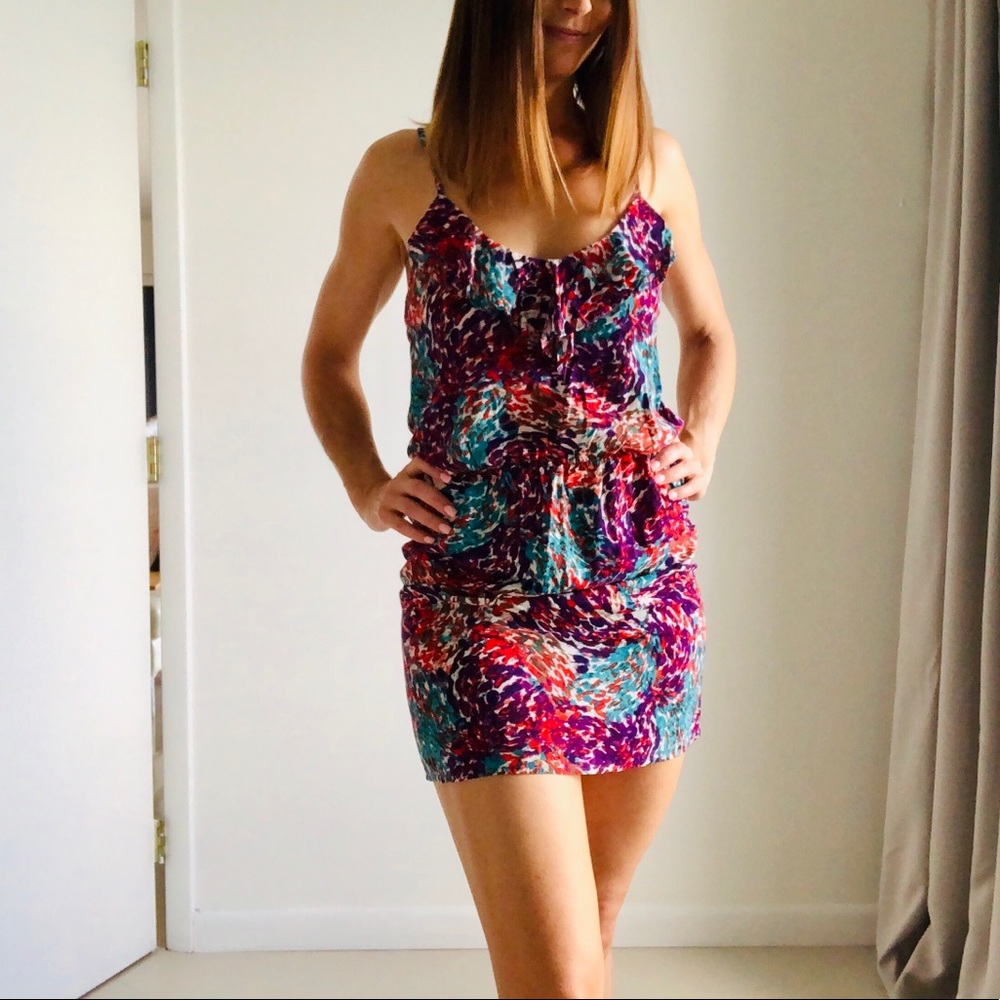 Multi colored mini dress